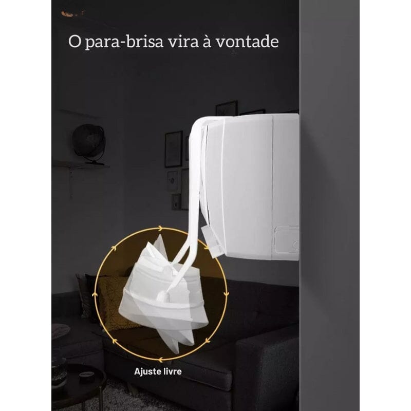 Defletor de Ar Condicionado Universal Branco