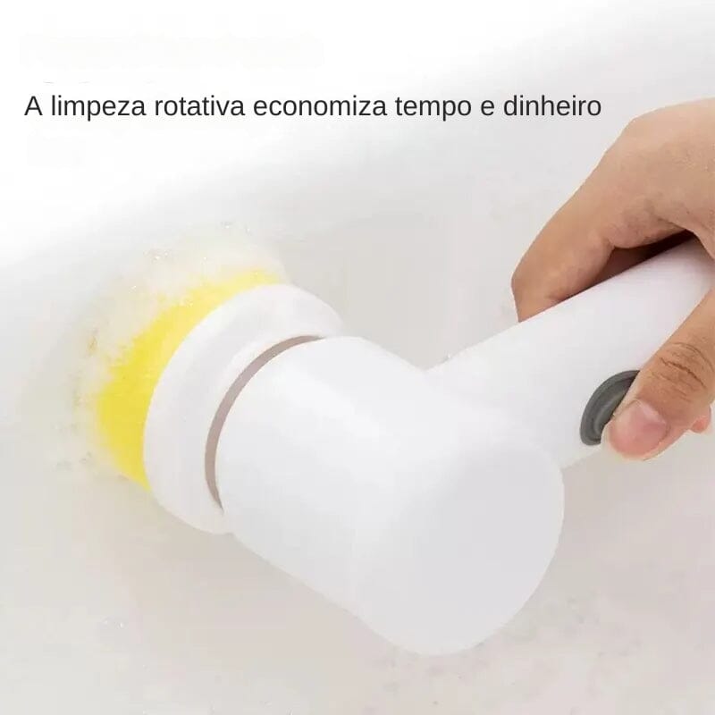 Escova de Limpeza Elétrica Multifuncional Sem Fio