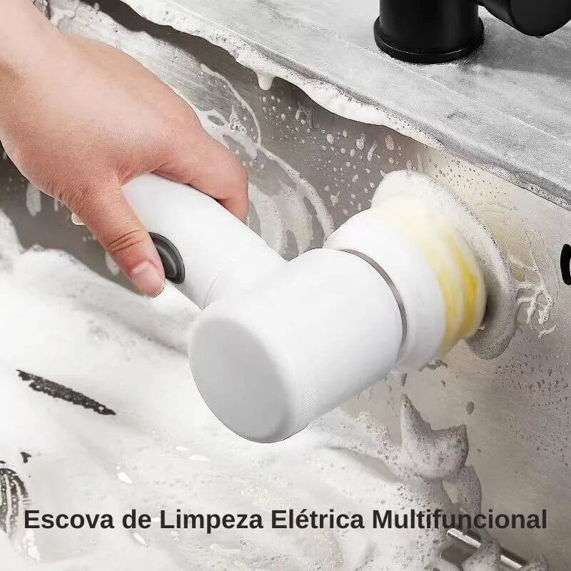 Escova de Limpeza Elétrica Multifuncional Sem Fio