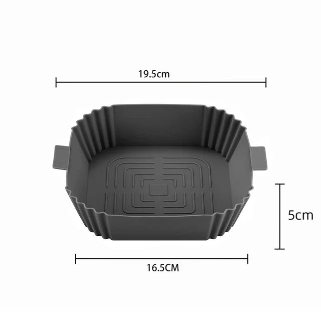 Kit com 3 Formas De Silicone Para Airfryer