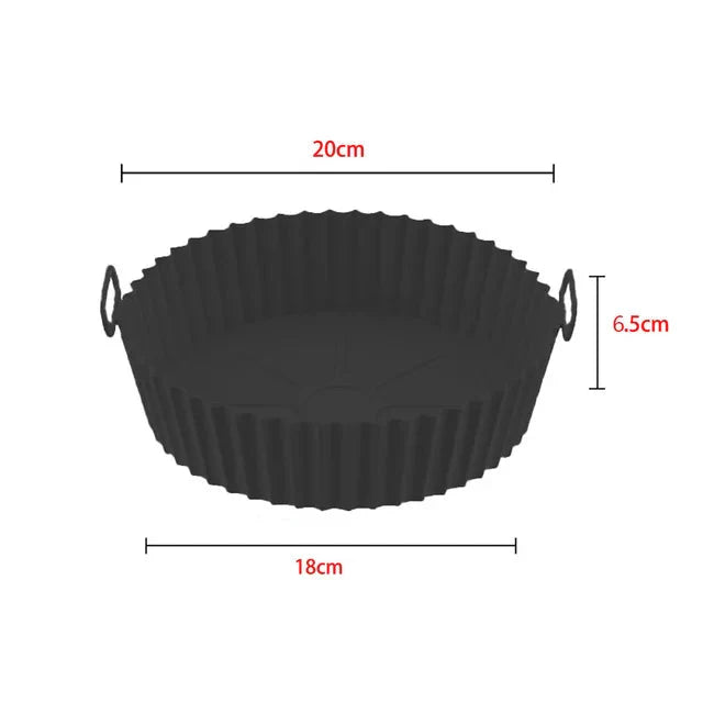 Kit com 3 Formas De Silicone Para Airfryer