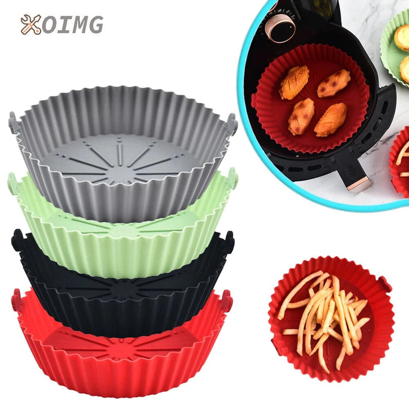 Kit com 3 Formas De Silicone Para Airfryer