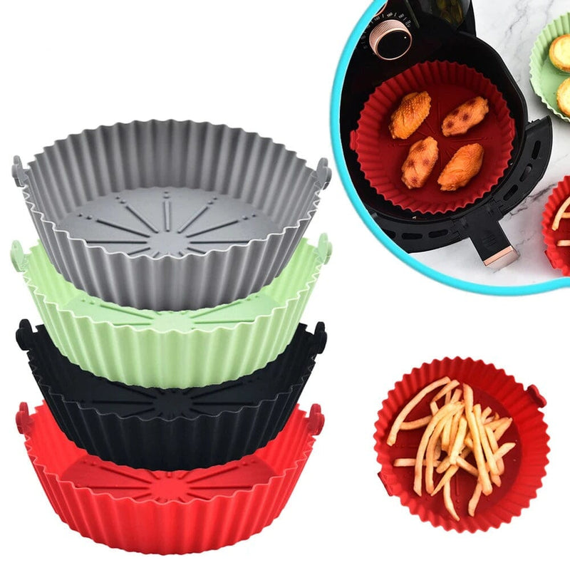 Kit com 3 Formas De Silicone Para Airfryer