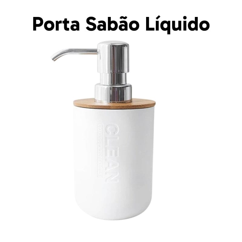 Kit para Banheiro Bambu Luxo - 6 Peças