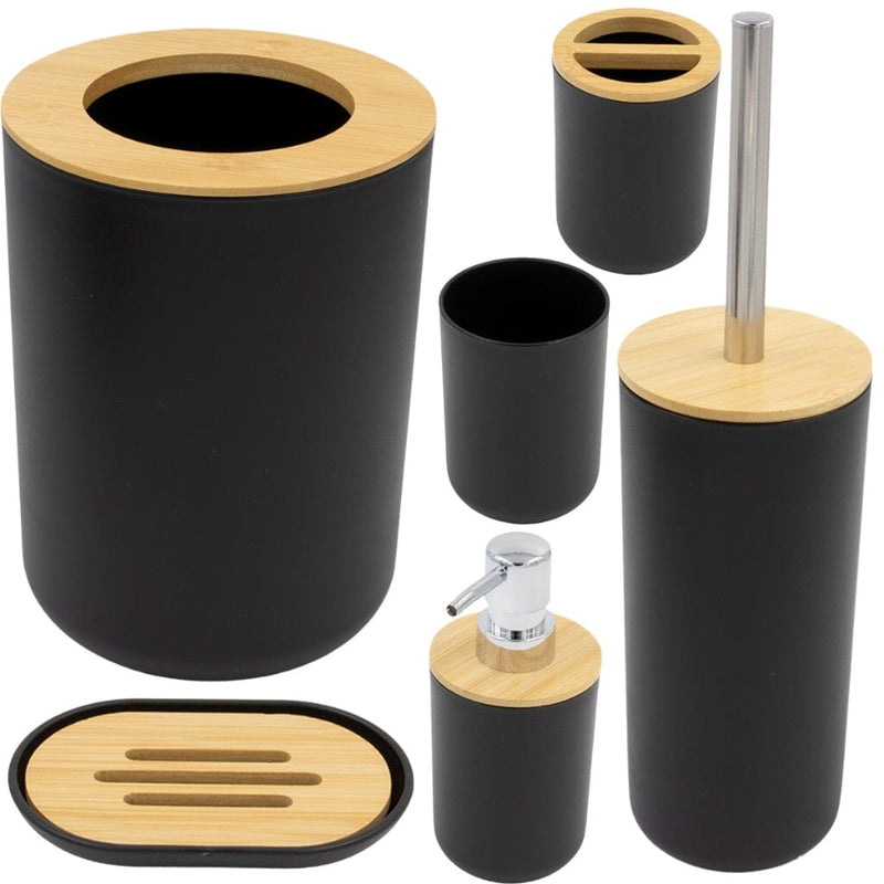 Kit para Banheiro Bambu Luxo - 6 Peças