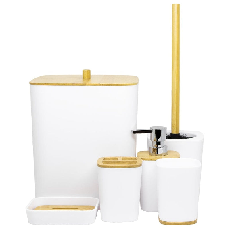 Kit para Banheiro Bambu Luxo - 6 Peças