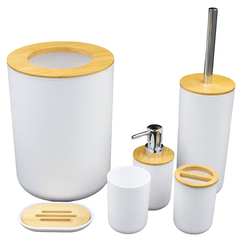 Kit para Banheiro Bambu Luxo - 6 Peças