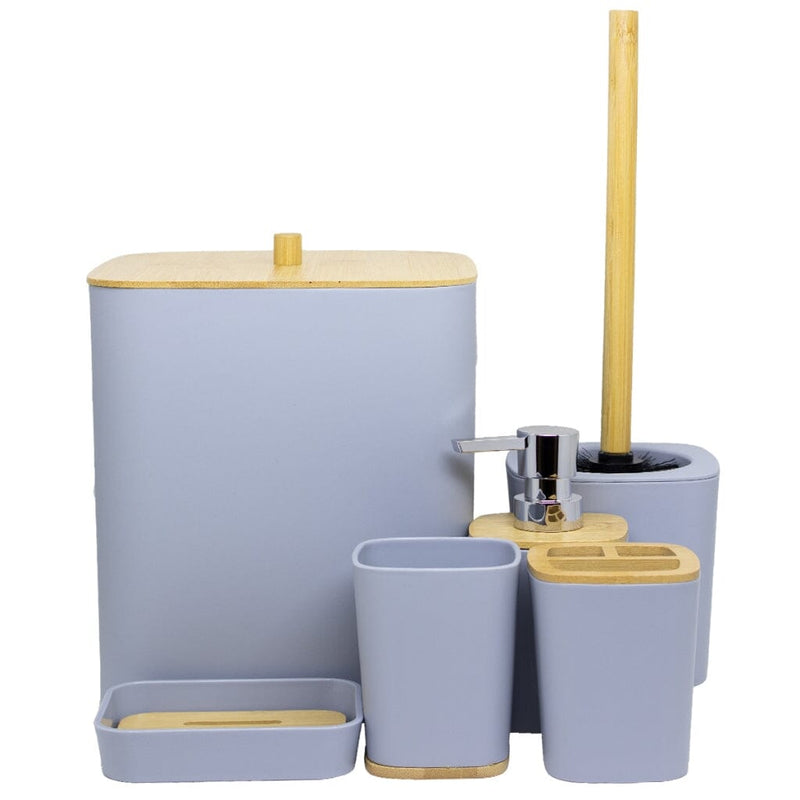 Kit para Banheiro Bambu Luxo - 6 Peças