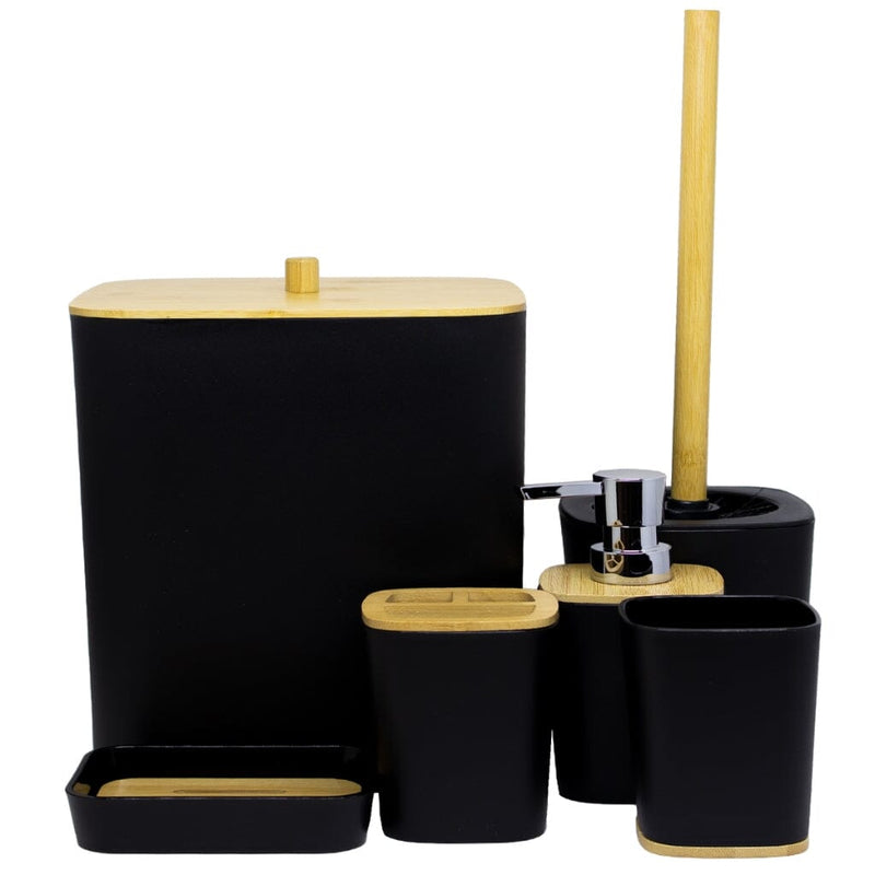 Kit para Banheiro Bambu Luxo - 6 Peças