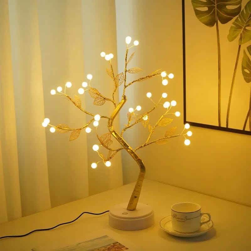 Luminária de Mesa Led USB Árvore Decorativa